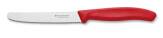 Nóż kuchenny, ząbkowany, profilowany Victorinox 11 cm - czerwony