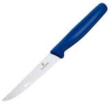 VICTORINOX - Nóż do steków, ząbkowany 11 cm - niebieski